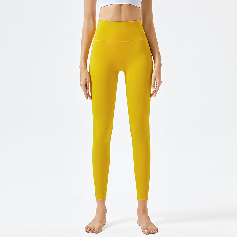 MOFEE High-Waist Sculpt Legging CK-219 in Ginkgo Yellow