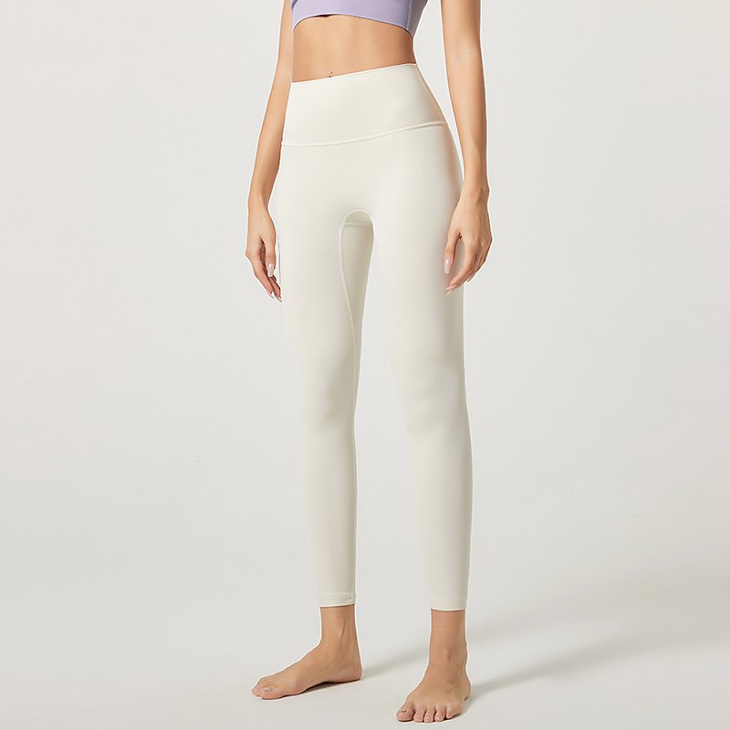 MOFEE High-Waist Sculpt Legging CK-219 in Ivory White