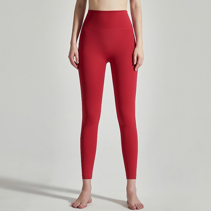 MOFEE High-Waist Sculpt Legging CK-219 in Rose Red