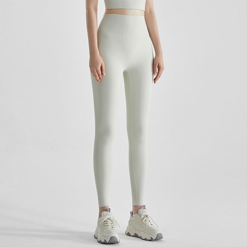 MOFEE High-Waist Sculpt Legging CK-323 in Ivory White