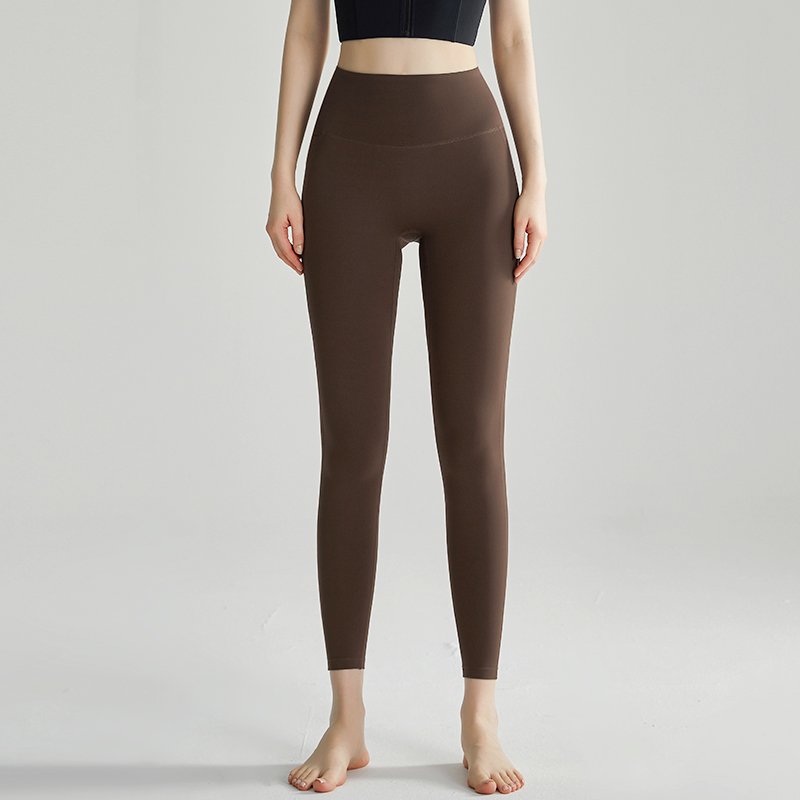MOFEE High-Waist Sculpt Legging CK-346 in Chestnut Brown