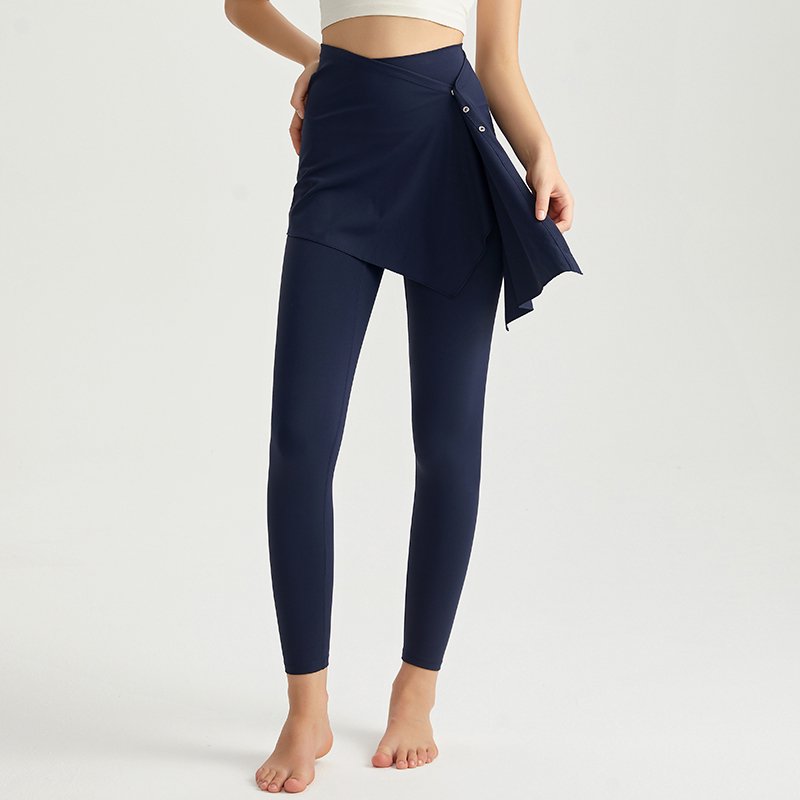 MOFEE High-Waist Sculpt Legging CK-5101 in Navy Blue