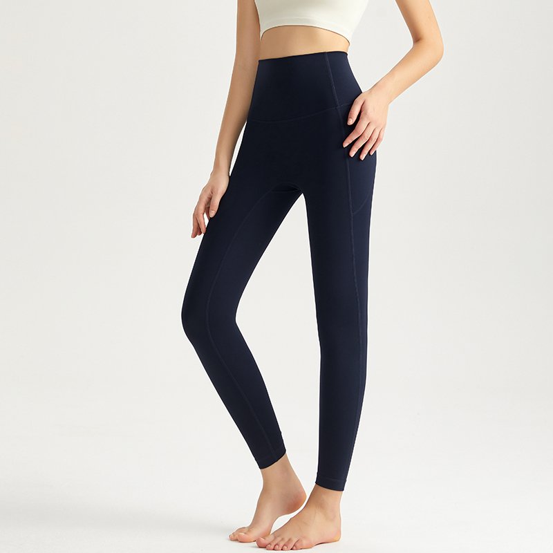 MOFEE High-Waist Sculpt Legging CK-5107 in Navy Blue