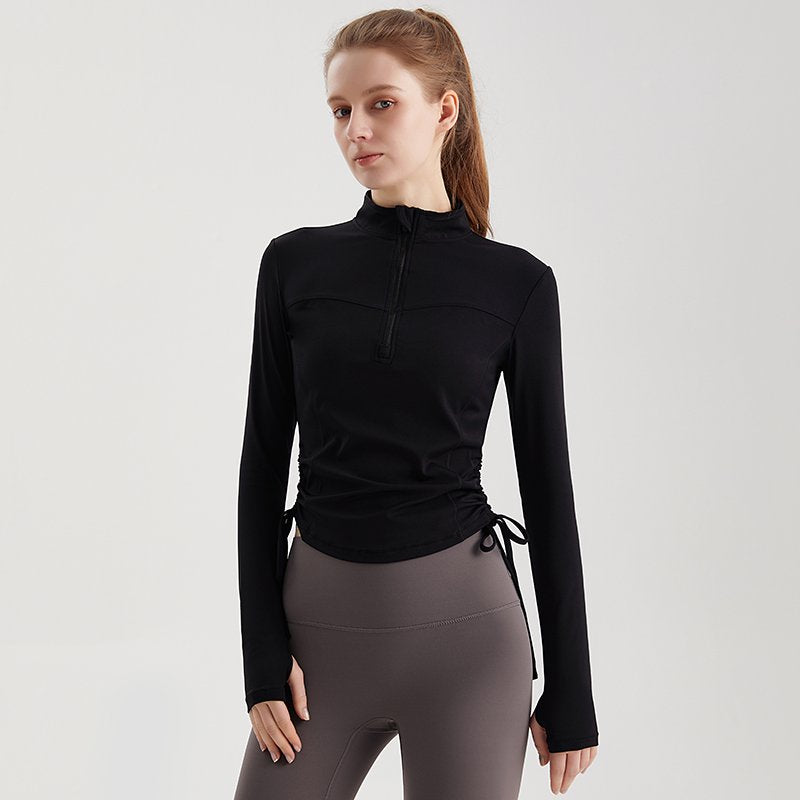 MOFEE Long Sleeve Studio Top CX-082 in Black