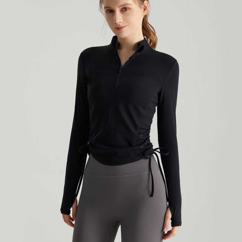 MOFEE Long Sleeve Studio Top CX-082 in Fashion Black