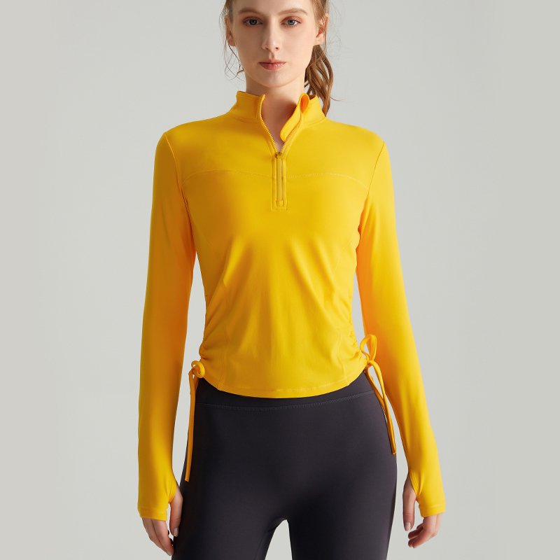 MOFEE Long Sleeve Studio Top CX-082 in Yellow