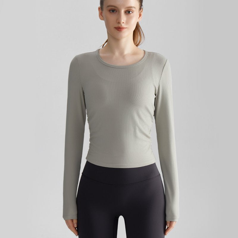 MOFEE Long Sleeve Studio Top CX-115 in Raw Linen