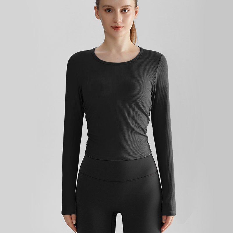 MOFEE Long Sleeve Studio Top CX-115 in Fashion Black