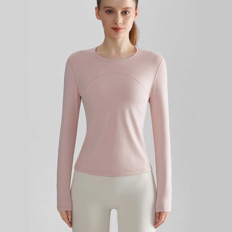 MOFEE Long Sleeve Studio Top CX-117 in Pink
