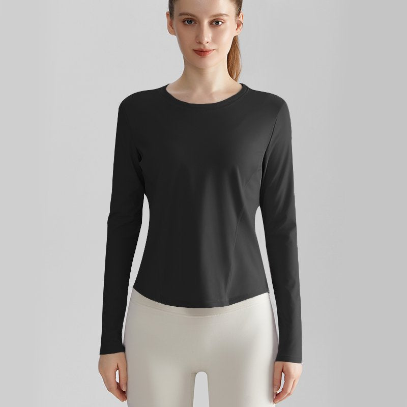 MOFEE Long Sleeve Studio Top CX-118 in Fashion Black