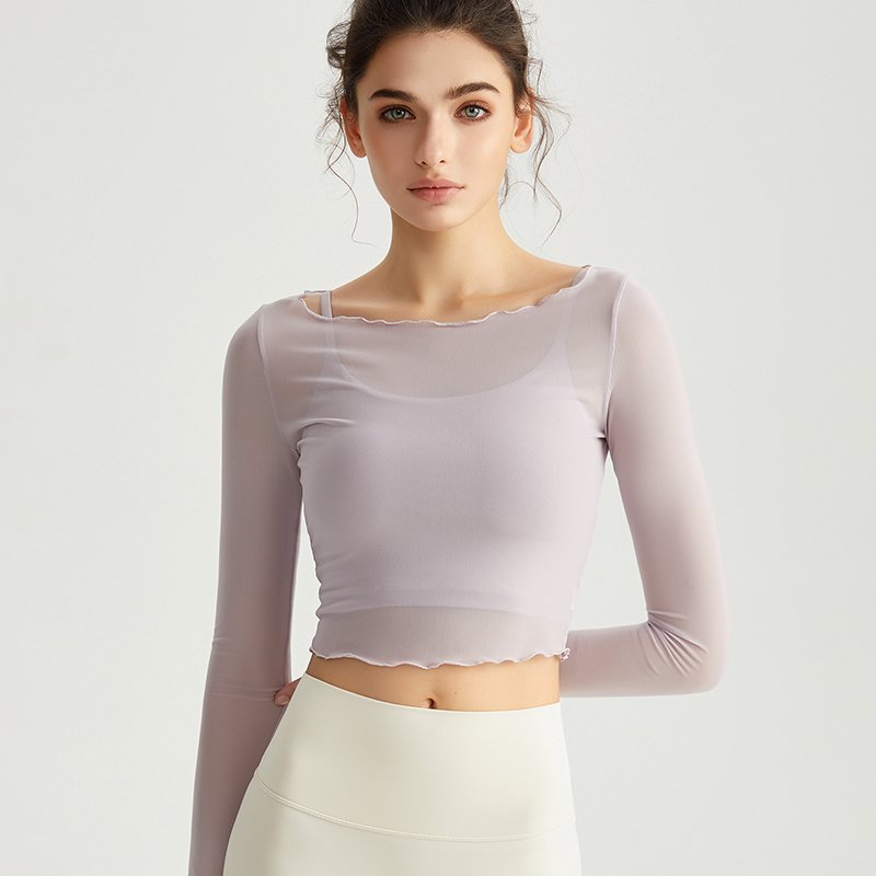 MOFEE Long Sleeve Studio Top CX-5131 in Gray
