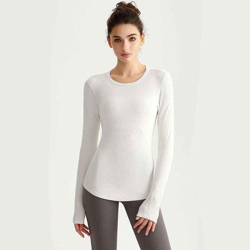 MOFEE Long Sleeve Studio Top CX-5155 in White