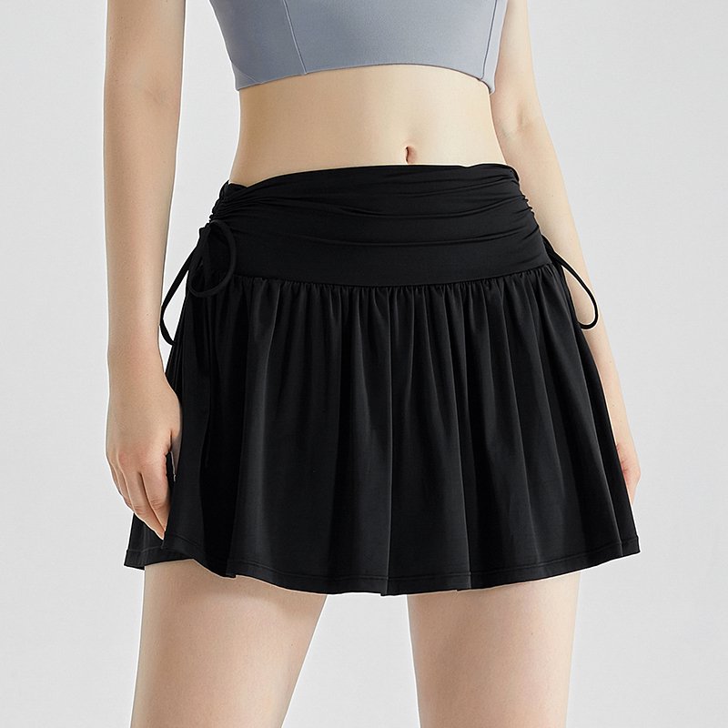MOFEE Active Tennis Skort DQ-007 in Black