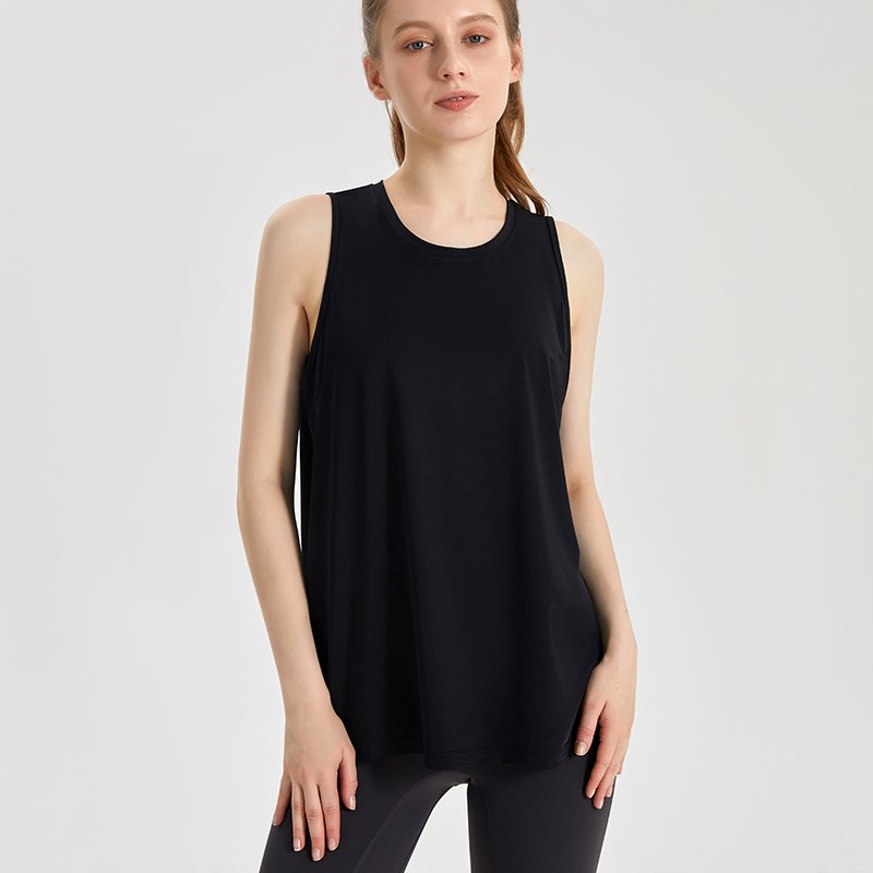 MOFEE Short Sleeve Yoga Tee DX-150 in Black