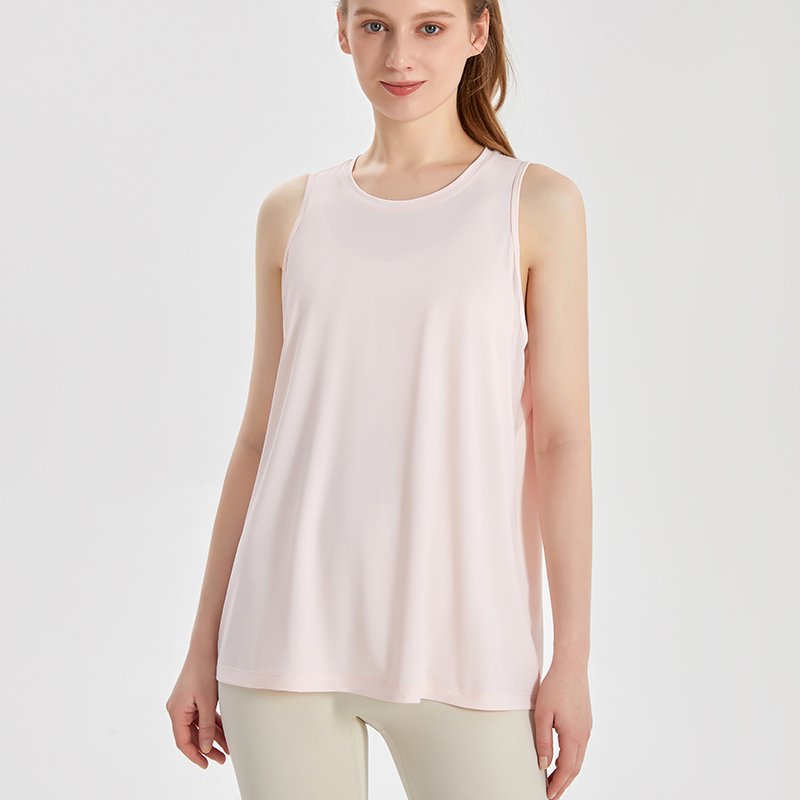 MOFEE Short Sleeve Yoga Tee DX-150 in Pink