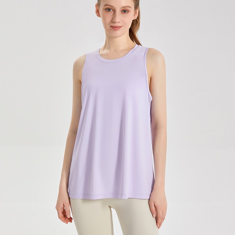 MOFEE Short Sleeve Yoga Tee DX-150 in Purple