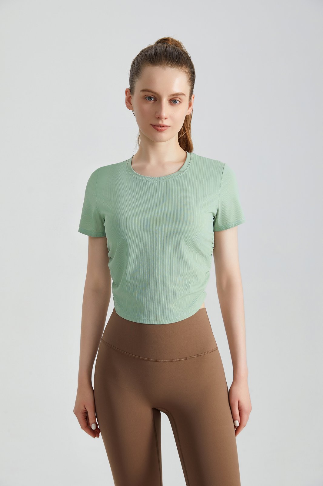 MOFEE Short Sleeve Yoga Tee DX-5002 product image 9