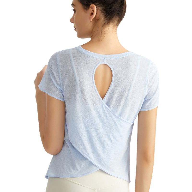 MOFEE Short Sleeve Yoga Tee DX-5057 product image 5