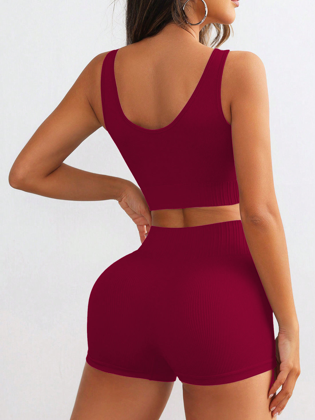 MOFEE Matching Yoga Set FLV-616-BXDK in Pink