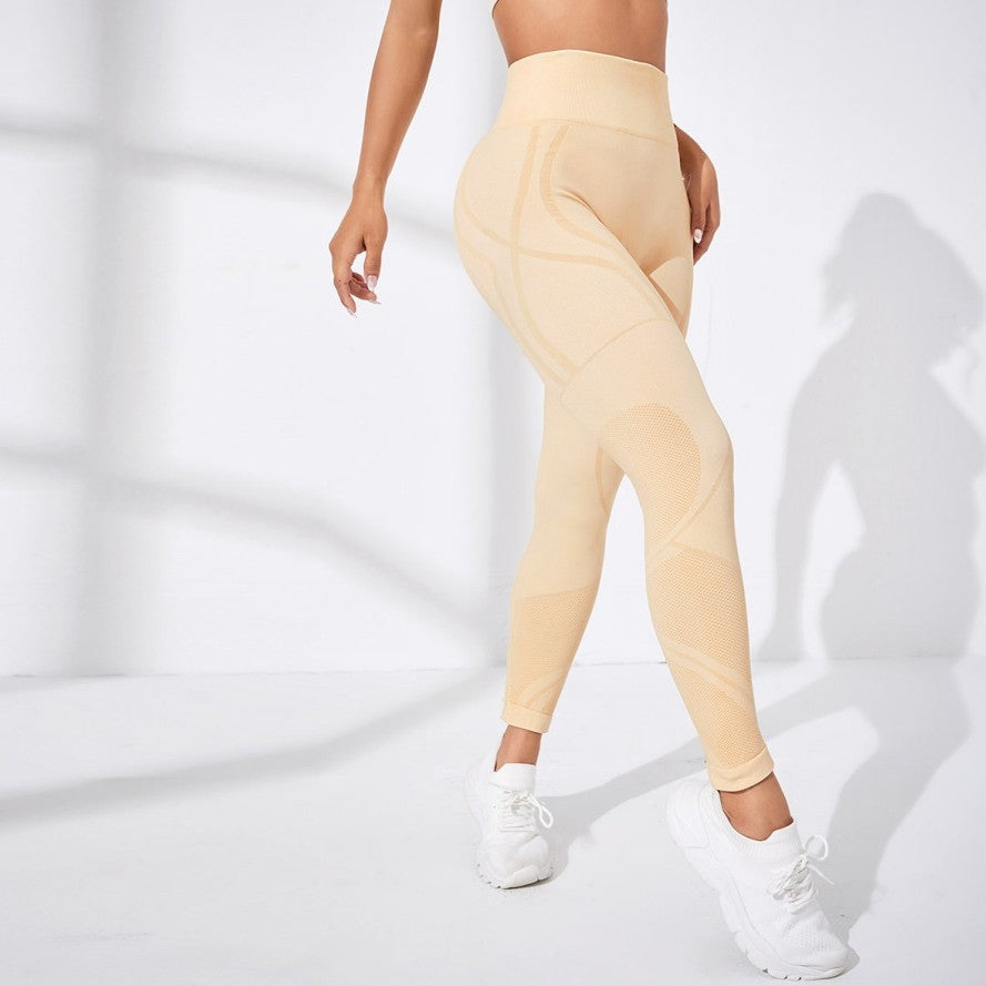 MOFEE High-Waist Sculpt Legging FLV-9K241 in Beige