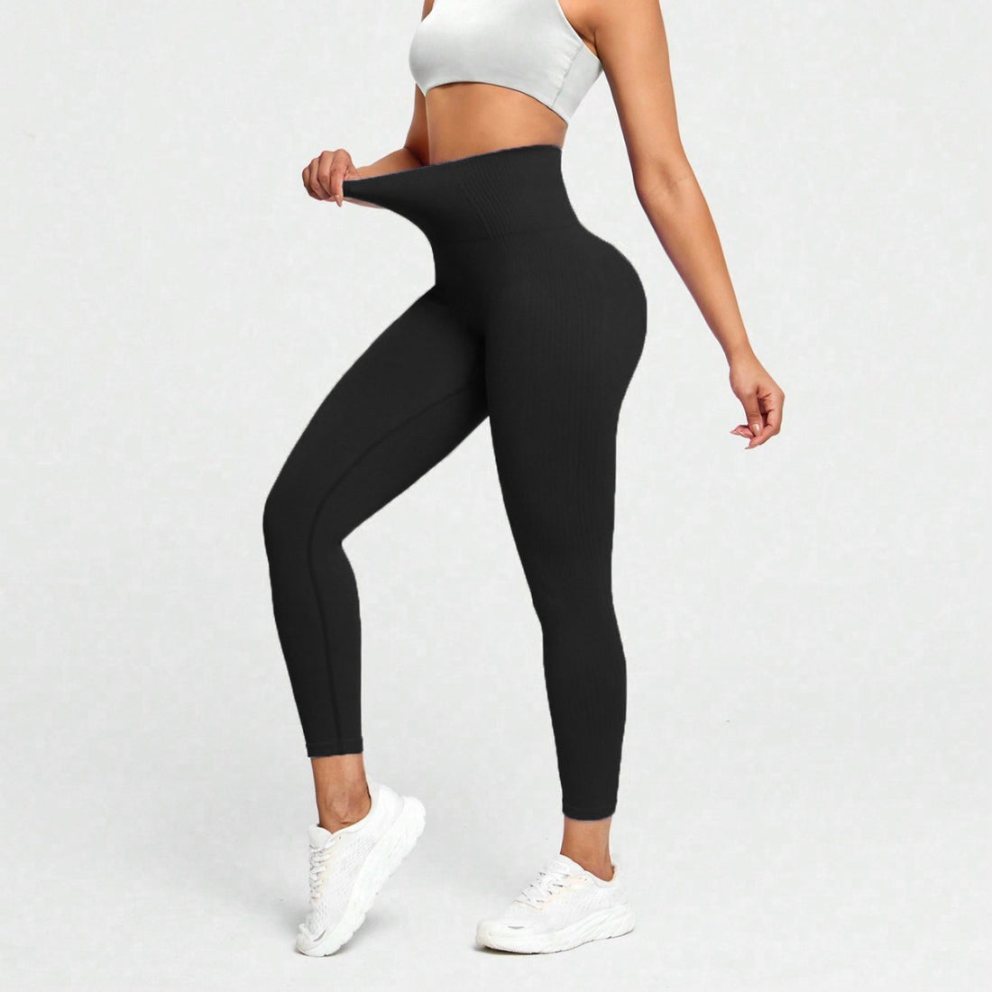 MOFEE High-Waist Sculpt Legging FLV-9K544 in Black