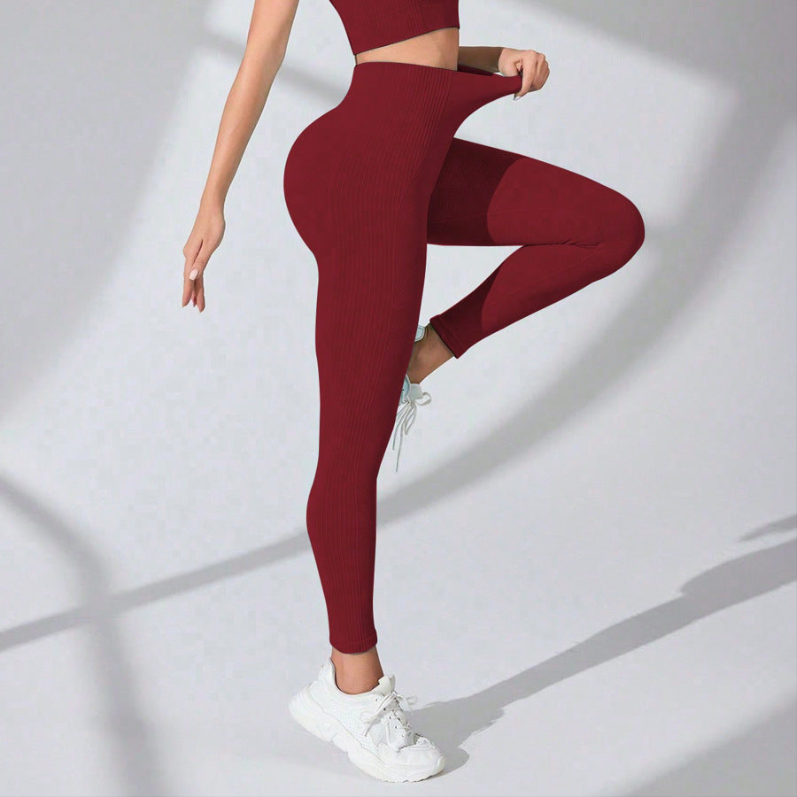 MOFEE High-Waist Sculpt Legging FLV-9K619 in Ankara Red