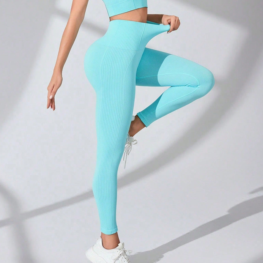 MOFEE High-Waist Sculpt Legging FLV-9K619 in Ceramic Blue