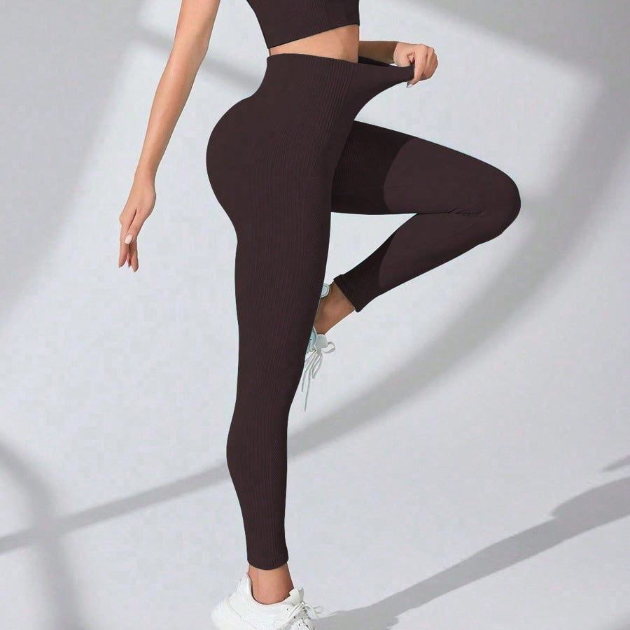 MOFEE High-Waist Sculpt Legging FLV-9K619 in Dark Coffee
