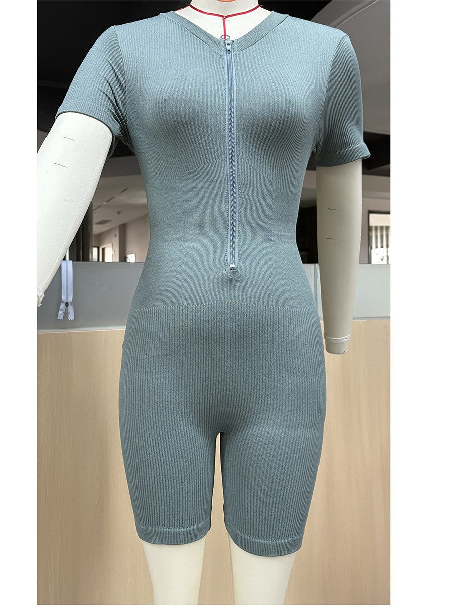 MOFEE One-Piece Yoga Bodysuit FLV-JA150 in Blue