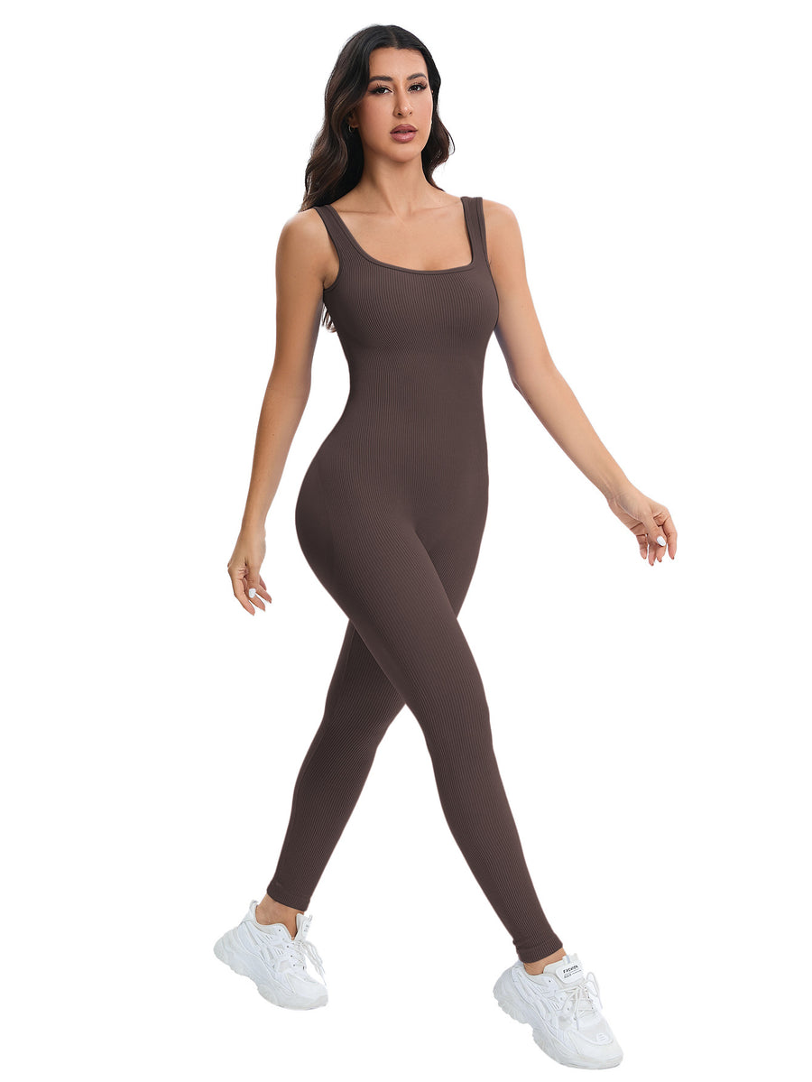 MOFEE One-Piece Yoga Bodysuit FLV-JS100 in Red