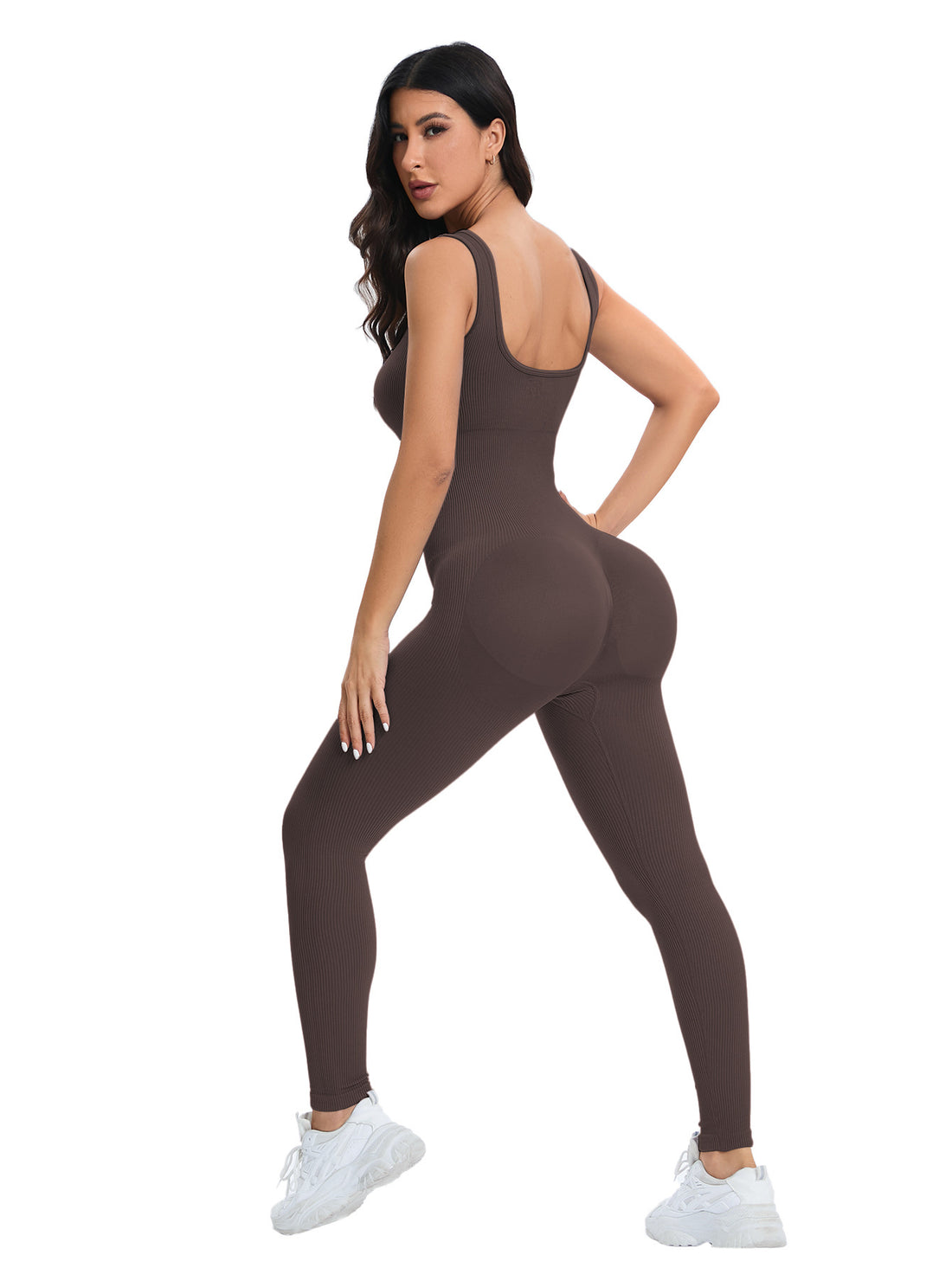 MOFEE One-Piece Yoga Bodysuit FLV-JS100 in Red