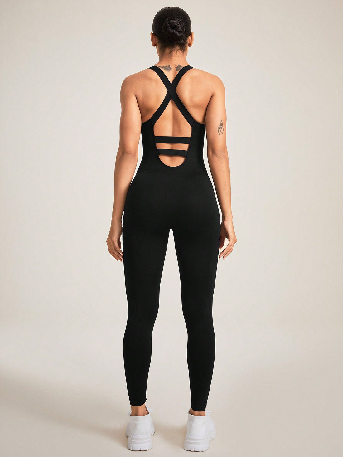 MOFEE One-Piece Yoga Bodysuit FLV-LT525 in Coffee
