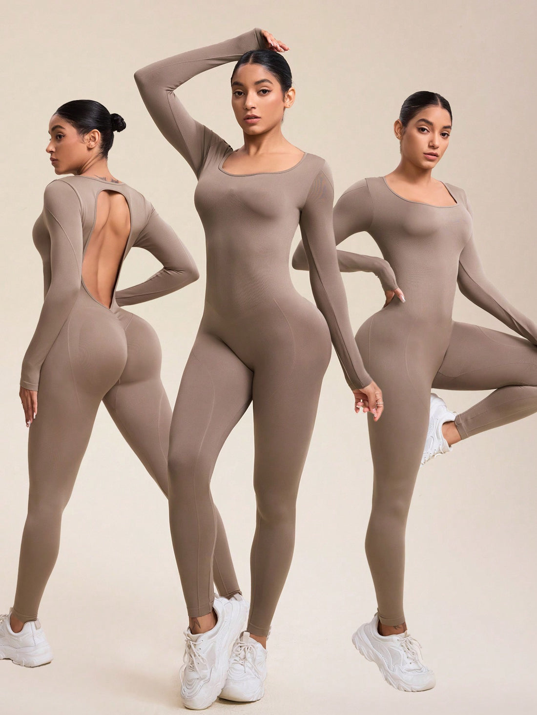MOFEE One-Piece Yoga Bodysuit FLV-LT628 in Navy