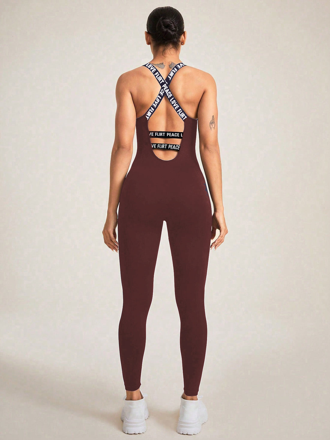 MOFEE One-Piece Yoga Bodysuit FLV-LT731 in Black