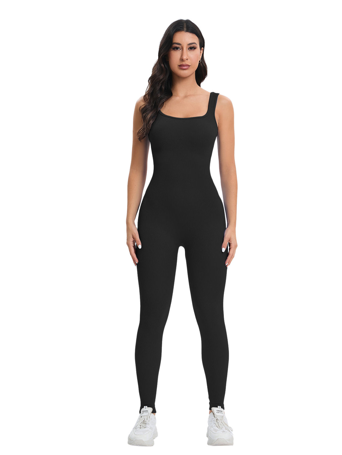 MOFEE One-Piece Yoga Bodysuit FLV-PJS100 in White