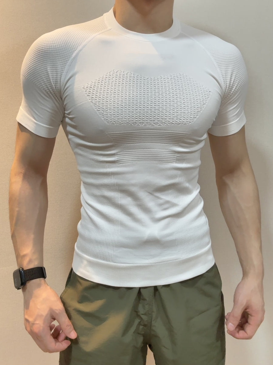 MOFEE Short Sleeve Yoga Tee FLV-QSDX002 in Black