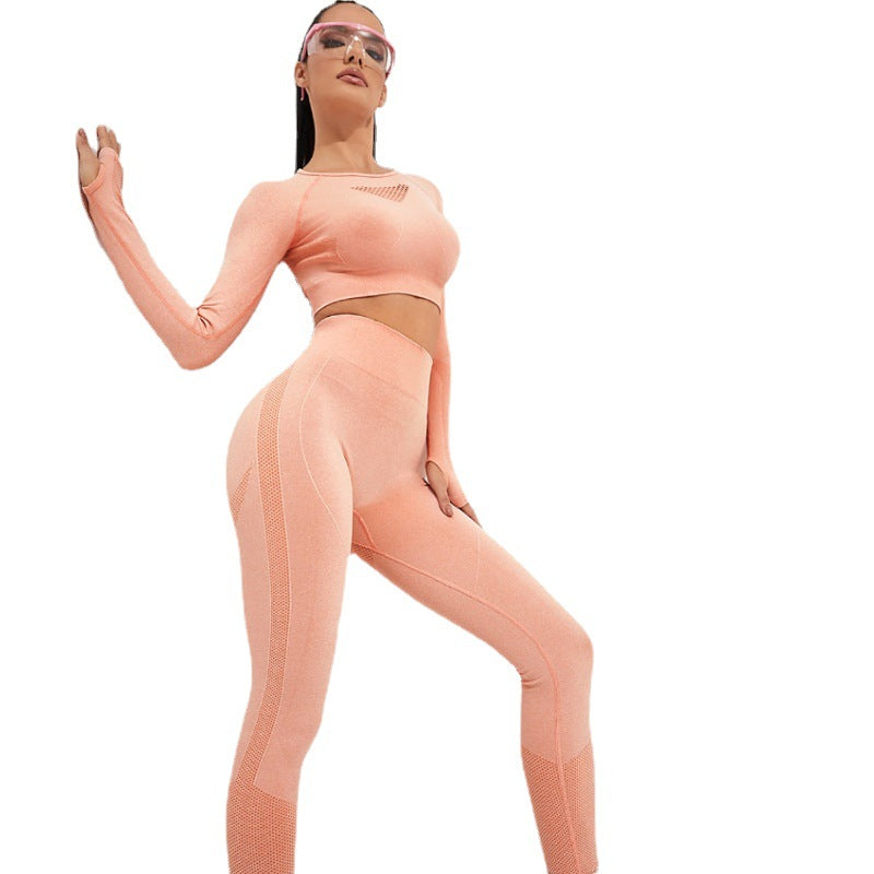 MOFEE Matching Yoga Set FLV-TZ011 in Brown