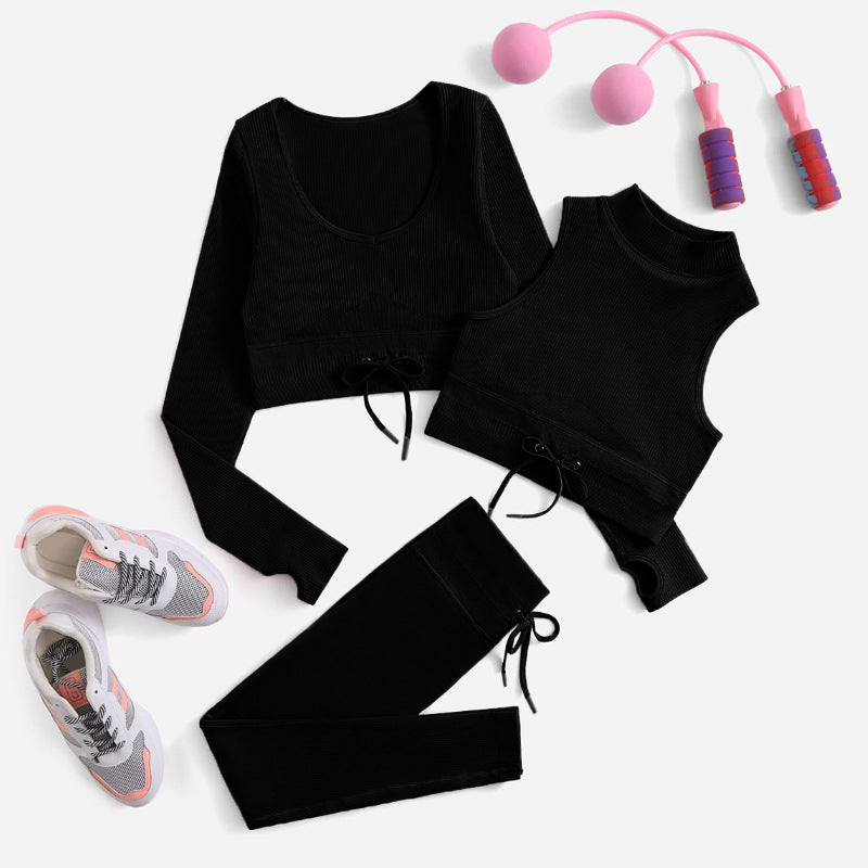 MOFEE Matching Yoga Set FLV-TZ088 in Black