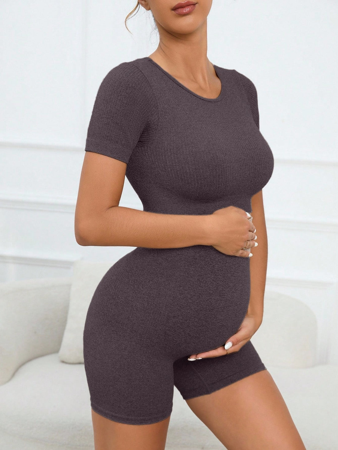 MOFEE Matching Yoga Set FLV-YDX403YDK403 in Gray