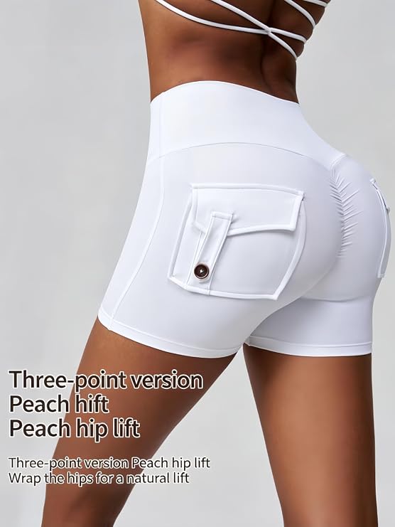 MOFEE Crisscross Back High-Waist Legging in White