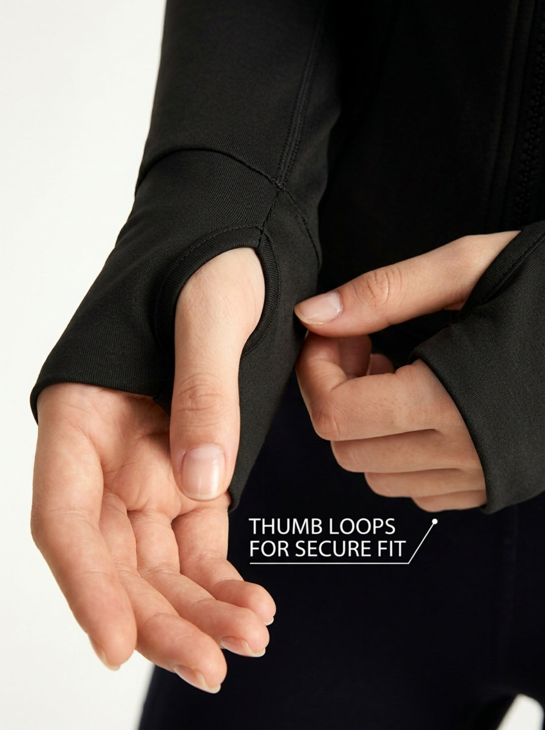 MOFEE Lightweight Zip-Front Training Jacket in Black