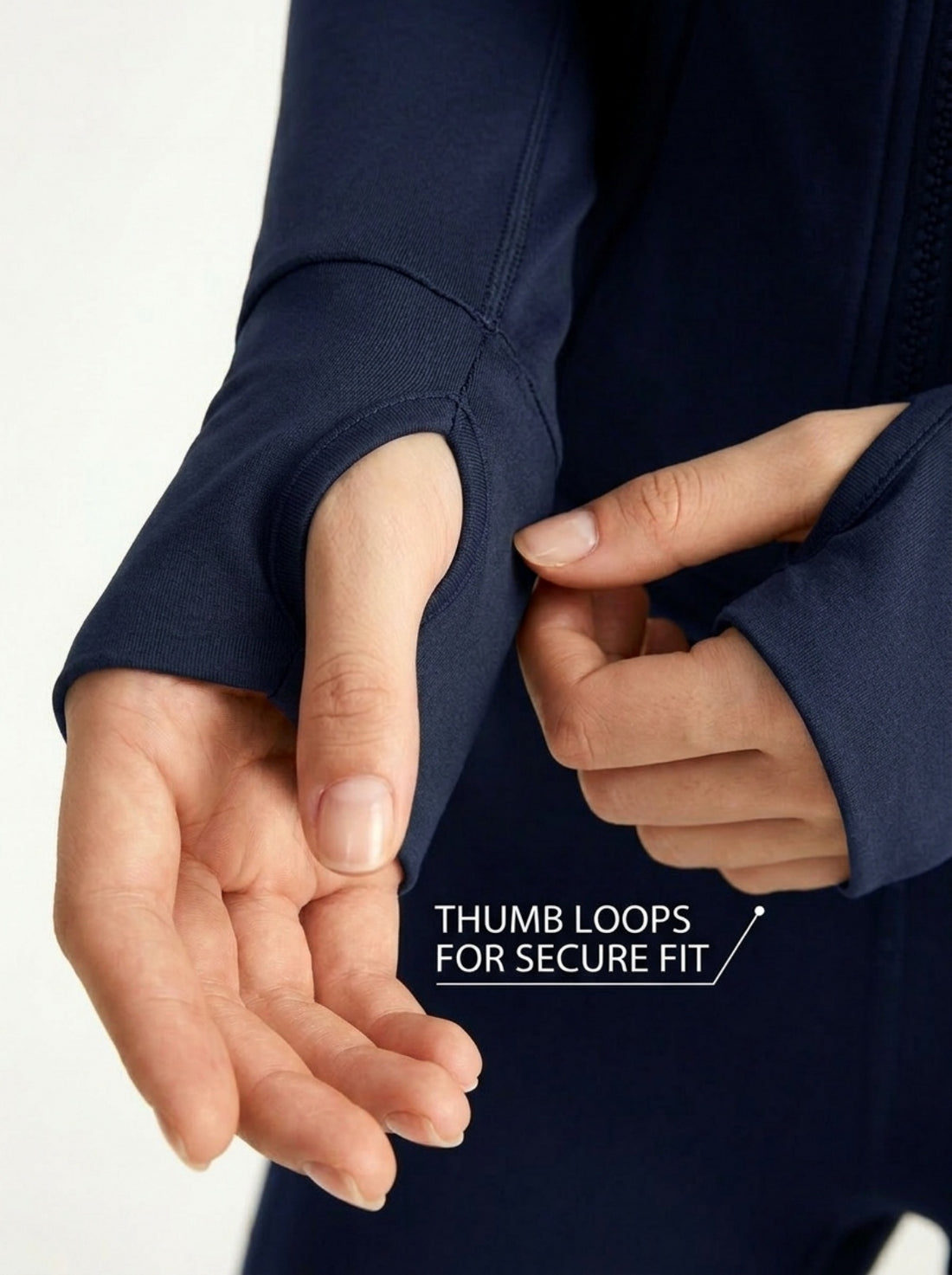 MOFEE Lightweight Zip-Front Training Jacket in Blue