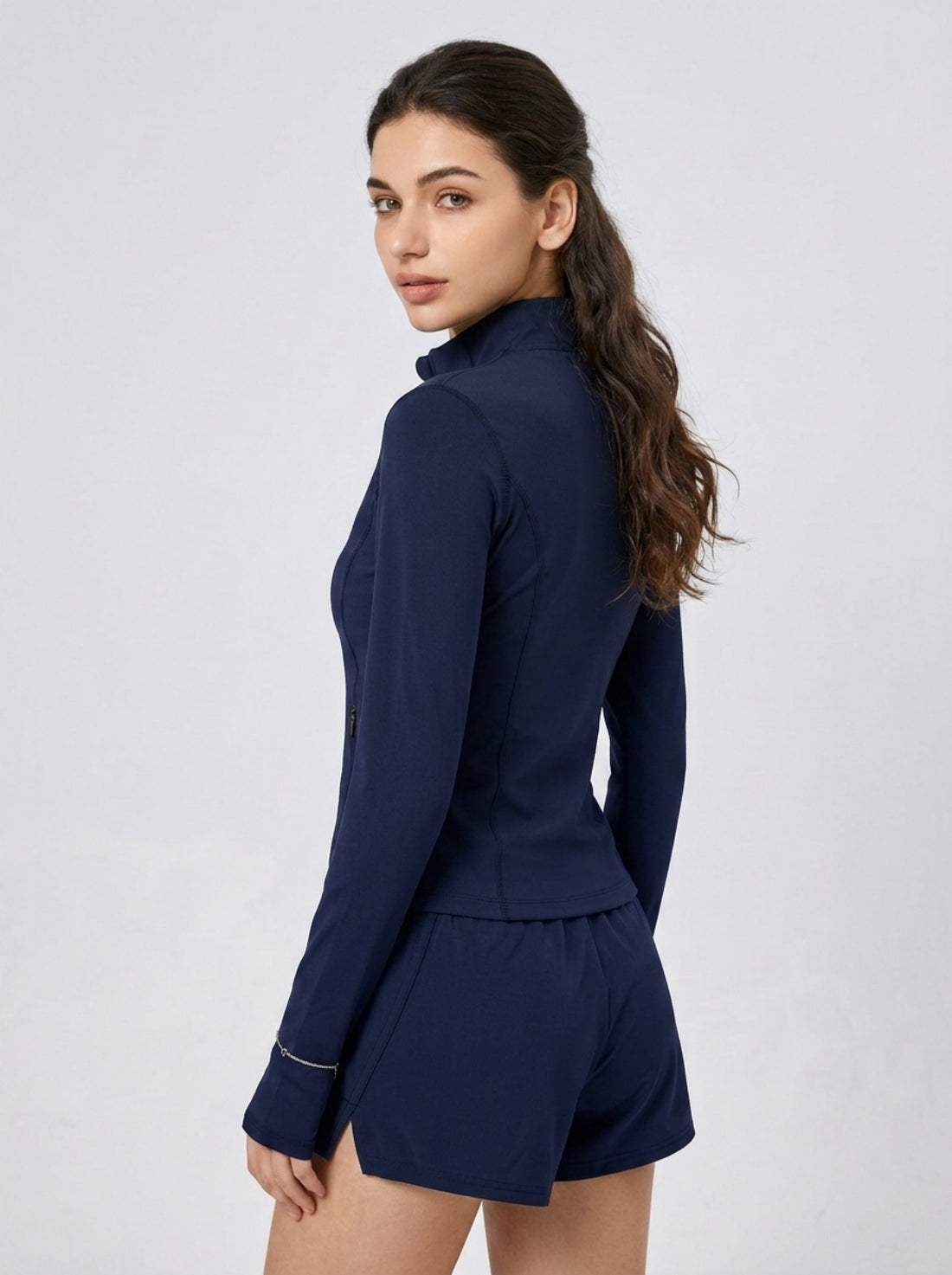 MOFEE Lightweight Zip-Front Training Jacket in Blue