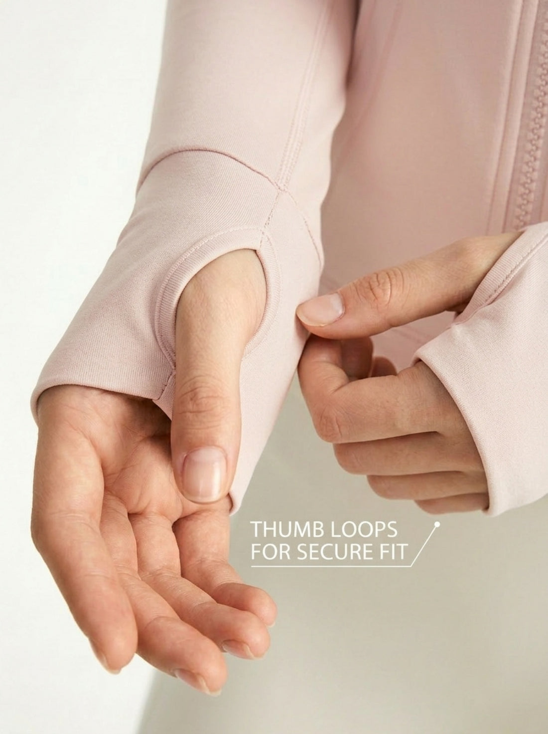 MOFEE Lightweight Zip-Front Training Jacket in Pink