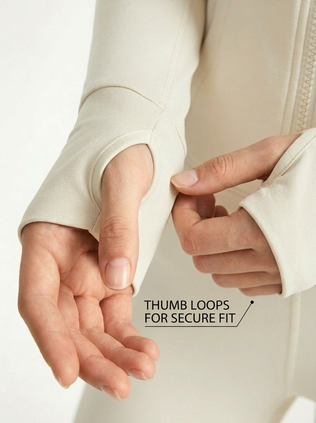 MOFEE Lightweight Zip-Front Training Jacket in White