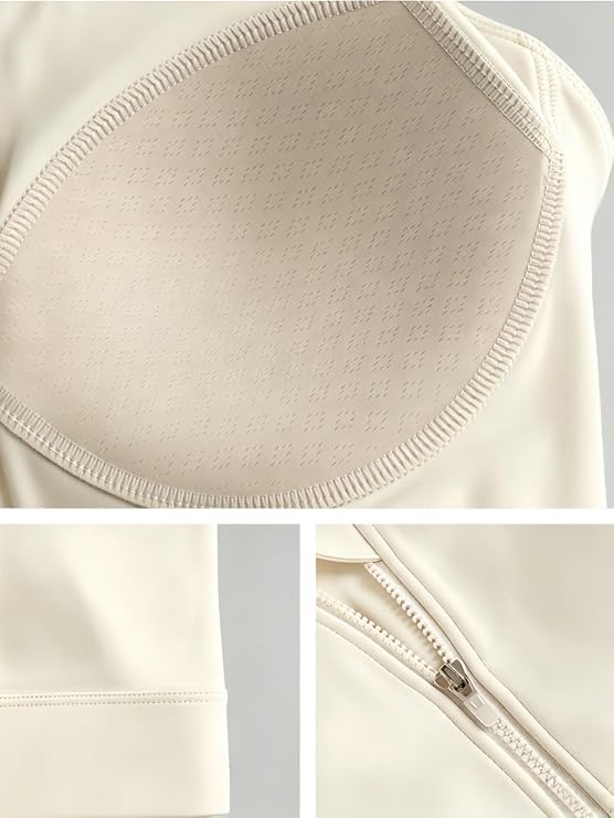 MOFEE Scoop Neck Longline Sports Bra in White