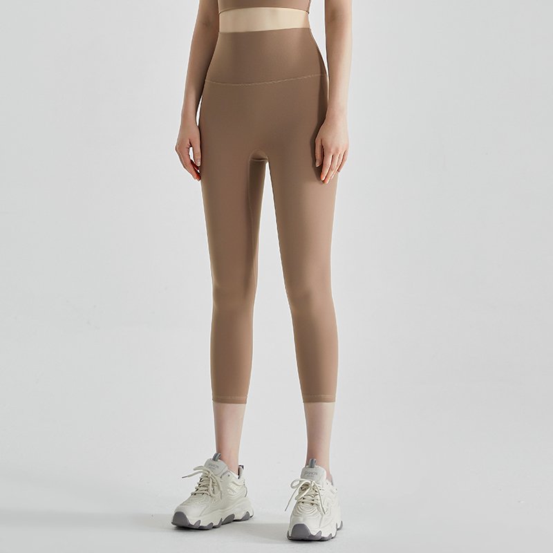 MOFEE 7/8 Sculpt Yoga Legging QFK-015 in Cocoa