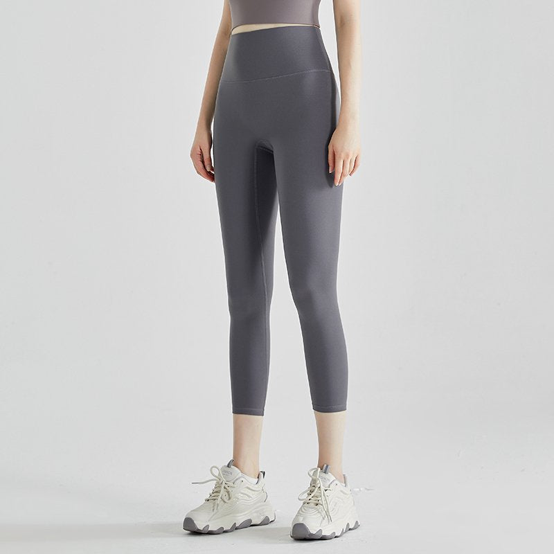 MOFEE 7/8 Sculpt Yoga Legging QFK-015 in Stone Gray