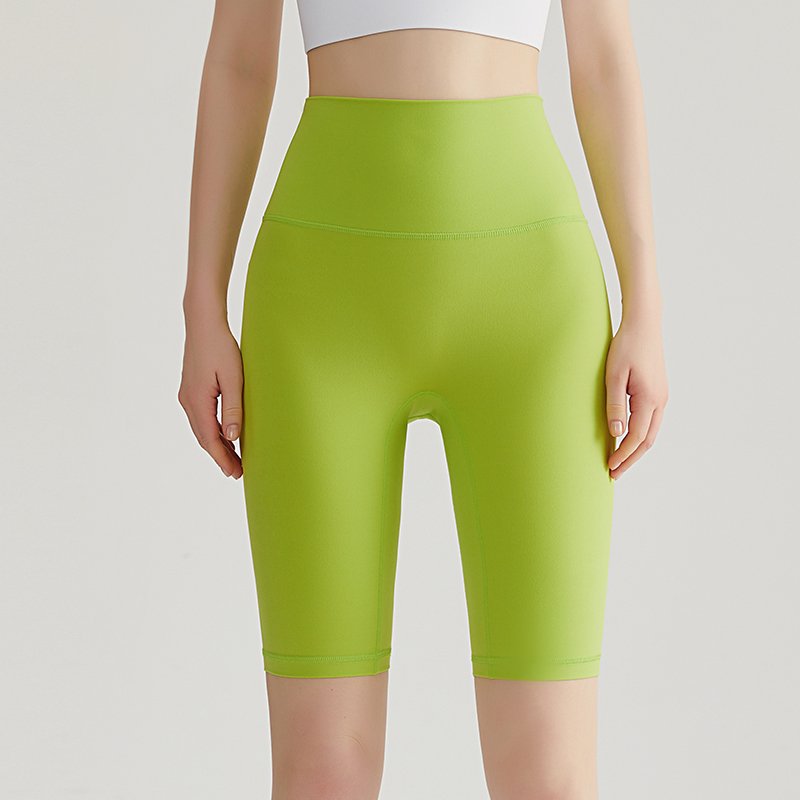 MOFEE High-Waist Biker Short WFK-016 in Aoki Green