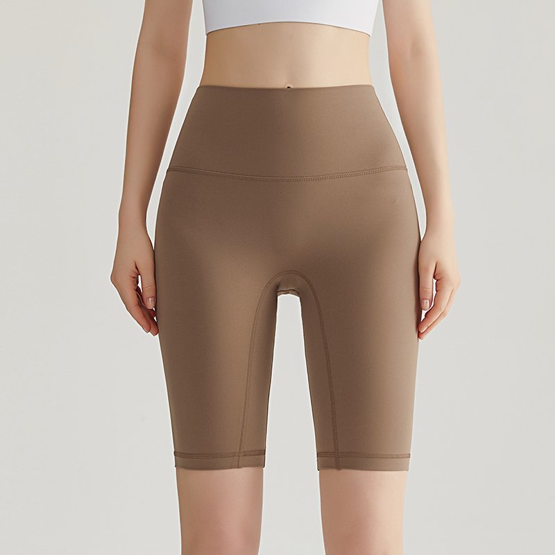 MOFEE High-Waist Biker Short WFK-016 in Cocoa
